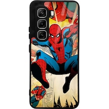 İnfinix Hot 50 Prouyumlu Spider-man Örümcek Adam Tasarımlı Glossy Telefon Kılıfı Çok Renkli