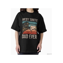 Flood Of Style En İyi Tortie Baba Şimdiye Kadar Tortoiseshell Kedi Sevgilisi T-shirt Erkekler Kadınlar Için Siyah