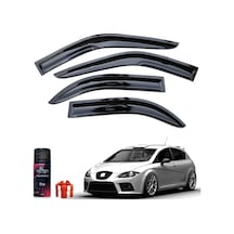 Caraks Seat Leon Mügen Cam Rüzgarlığı Hb 2005-2012 Arası 4'lü Takım + Koku