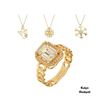Çgk Çiğdem Gürel Kuyumculuk Gürel Gold Baget Tektaş Altın Yüzük Sarı