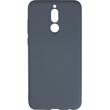 Newface Huawei Mate 10 Lite Kılıf Nano İçi Kadife Silikon - Gri