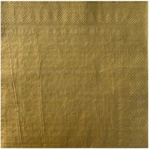 Servis Peçete Gold 33x33 Cm - 20 Adet