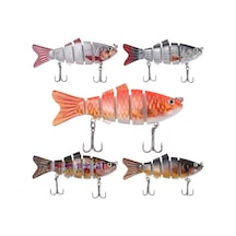 Yuntech01 Tomshoo 6 Bölmeli Gerçekçi Yüzme Hareketli 10cm 16g Sazan Yem Oltası