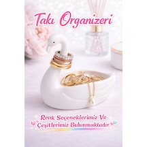 Dekoratif Hayvan Figürlü Takı Organizeri Yüzük Küpeler Kolye Standı Şık Takı Düzenleyici Çok Renkli
