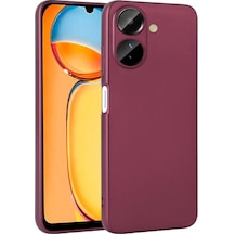 Xiaomi Redmi 13c Kılıf Silikon Yumuşak Dokulu Premium Silikon Kılıf Mürdüm