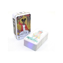 5 Adet Modern Witch Tarot Kartı Metal Kutulu, Taşınabilir Fal Ve Kehanet Kullanımı, Tarot Cards Tarot Deck, 11 X 6,5 Cm