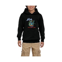 Zepplin Giyim Sodom Ten Black Years Siyah Çocuk Kapşonlu Sweatshirt