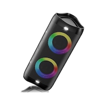Işıklı Bluetooth Hoparlör, 30w Stereo Ses, Bass Boost, Ipx5 Su Geçirmez, 20h Çalma Süresi, Dahili Mikrofonlu Taş
