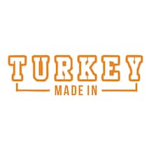 Made In Turkey Araba Sticker 17x17 Cm Turuncu
