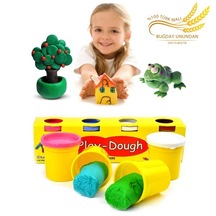 4 Renkli Buğday Unu Oyun Hamuru Küçük Boy - Play  Dough