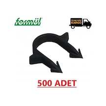 Boru Tutucu Yere Tespit U Klips (500 Adet) Mobil Boru Yerden Isıt