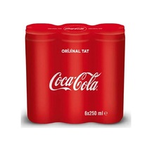 Coca Cola Kutu Kola 250 Ml 6'lı