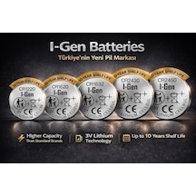 I-gen Batteries Cr2430 Lityum Düğme Pil 3v Cr2430