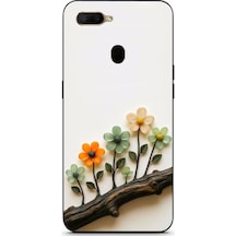 Oppo A5s Uyumlu Dalda Açan Çiçekler Baskılı Silikon Kılıf Renkli