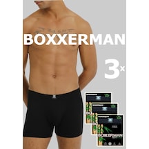 Tatkan - 3'lü - Erkek Bambu Sport Boxershort Siyah-siyah-siyah Tatkan - 3'lü - Erkek Bambu Sport Boxershort Siyah-siyah-siyah