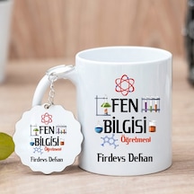 Fen Bilgisi Öğretmeni Kupa Bardak Ve Anahtarlık