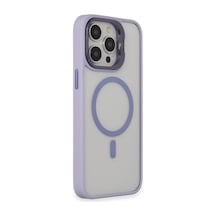 Joko Apple iPhone Uyumlu 15 Pro Kılıf Roblox Lens Magsafe Standlı Kapak - Lila Diğer