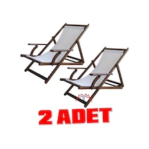 Motoryagmarket Belek Kademeli Ahşap Şezlong Pvc Gerdirme -Dayanıklı Ve Rahat X2