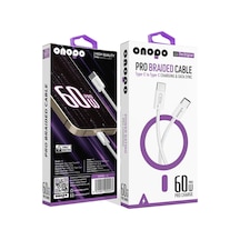 Onopo İ15 Pro 60 W Örgülü Kablo Type-C To Type-C Şarj Ve Data Kablosu