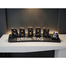 İsme Özel Dekoratif Yazı Objesi Taş Tozu Masa Dekoru