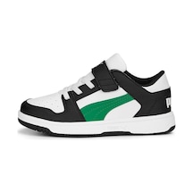 Puma Rebound Layup Lo Sl V Ps Beyaz Unisex Günlük Spor Ayakkabı 370492-18 Beyaz Siyah Beyaz - Siyah
