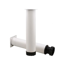 Badem10 Mobilya Kanepe Baza Koltuk Metal Destek Ayağı Ayarlanabilir Beyaz Ayak 25 Cm 6395751