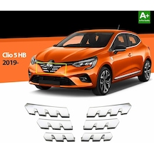 Renault Clıo 5 Ön Panjur Kromu Paslnamaz Çelik 6 Parça