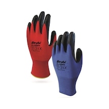 Beybi Nitril Eldiven Pn5 Zebra Kırmızı Siyah