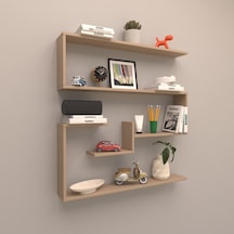 Rafkestir Agra Duvar Raf Set Cappicino