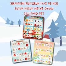 3 Set - 84 Parça Tox Büyük - Küçük Meyve. Sıradakini Biliyorum Ya