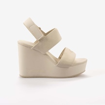 Calvin Klein Dolgu Topuk Kadın Sandalet Yw0yw01790 Bej