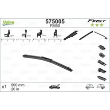 Silecek Süpürgesi - Dacia Duster, Sandero, Logan, Ducato, Scudo, Talento, Croma, Ulysse, 156 - Valeo-575005