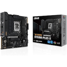 Asus TUF Gaming B760M Plus-II Intel B760 7200 MHz (OC) DDR5 LGA1700 ATX Anakart
