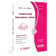 Egem Yayınları Türkiye'nin Toplumsal Yapısı Güz Dönemi Egem Yayınları
