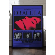 Dracula Siyah Ahşap Çerçeveli Poster, Film Duvar Tablosu