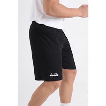 Diadora Düz  Siyah Antrenman - Spor Şort - DDANT-SORT