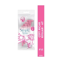 Gillette Simply Venus 2 Basic Kullan At Kadın Tıraş Bıçağı 5 Adet