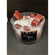 Candles Chocolate Cupcake Çikolata Mum Aromaterapi Kokulu Cam