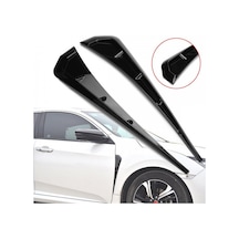 Honda Civic Fc5 Uyumlu Çamurluk Havalandırma Çıtası Siyah Boyalı