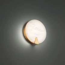 Luna Doğal Mermer Duvar Aplik 15 Cm Ra-aplk-3546-52-04 Eskitme