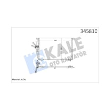 Kale 345810 Klima Radyatörü Kondenseri Opel Omega B 94 03 665x450x16 Al/al 52475899- 52482789- 52460418- 1850059