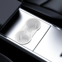 Hightower Tesla Model 3 Y Beyaz Kaymaz Devrilmez Bardak Tutucu Organizatör