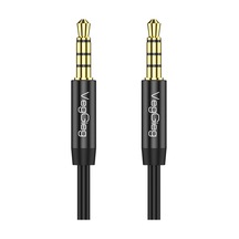 3.5mm Jack Trrs Hi-fi Örgülü Aux Mikrofon Ve Ses Kablosu 1 Metre