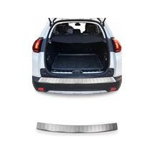 Peugeot 2008 I 2017-2019 Uyumlu Krom Arka Tampon Eşiği Paslanmaz Çelik Taşlı Mat