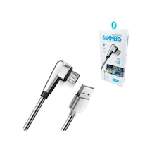 Telefon Şarj Data Kablosu Oyuncu Metal Micro Fast Powerway  Gmx-1