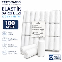 Teksomed Elastik Sargı Bezi 10 Cm X 4 Metre 100 Adet