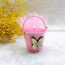 Metal Kova Pembe Kız Bebek Şekeri 30 Adet