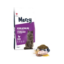 Mercy Tavuklu Kısırlaştırılmış Yetişkin Kedi Maması 10 KG
