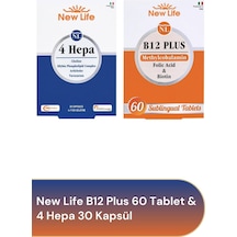 New Life 4 Hepa 30 Softgel Kapsül + New Life B12 Plus Methylcobalamin 60 Tablet
