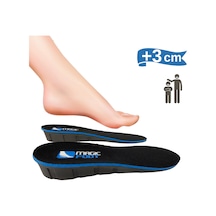 Magicfoot Unisex +3 Cm Boy Uzatıcı Gizli Topuk Yükseltici Geliştirilmiş Tabanlık